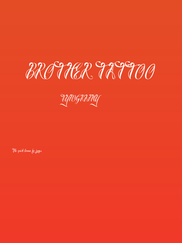 Brother Tattoo Poster