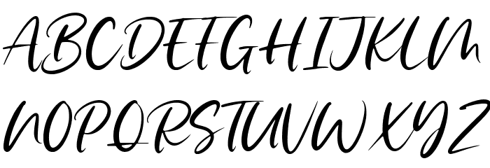 Brother Time Font UPPERCASE