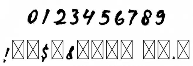 BrotherFree Font OTHER CHARS