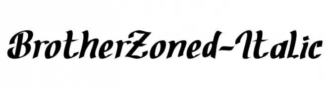 BrotherZoned-Italic  Fuentes Gratis Descargar