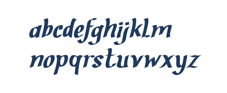 BrotherZoned-Italic Lowercase