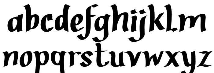 BrotherZoned Font LOWERCASE
