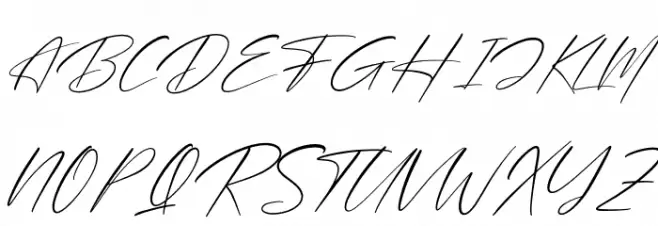 Brotherdam Signature Italic Schriftart Groß