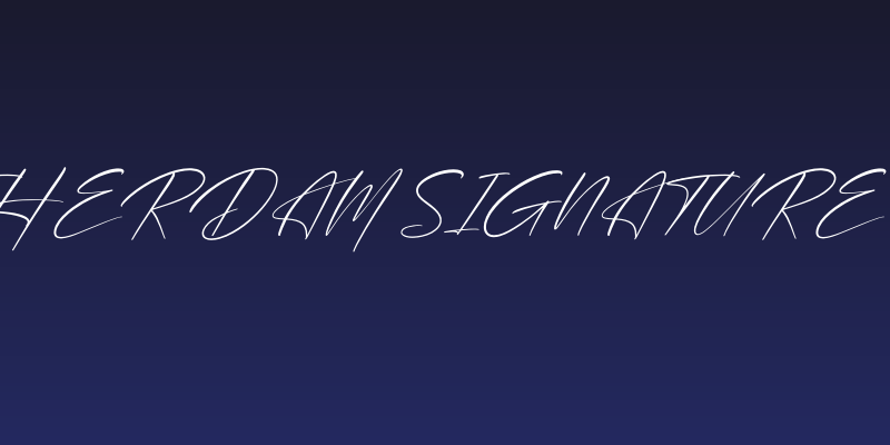 Brotherdam Signature Italic Social Header