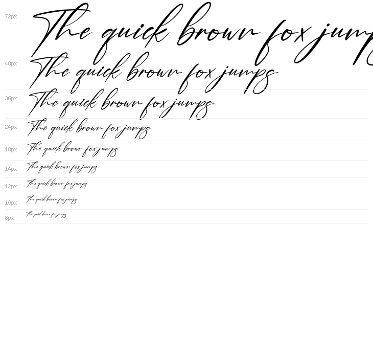 Brotherdam Signature Italic Waterfall