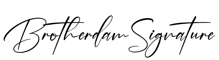 Brotherdam Signature  フリーフォントのダウンロード