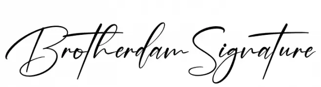 Brotherdam Signature  Frei Schriftart Herunterladen