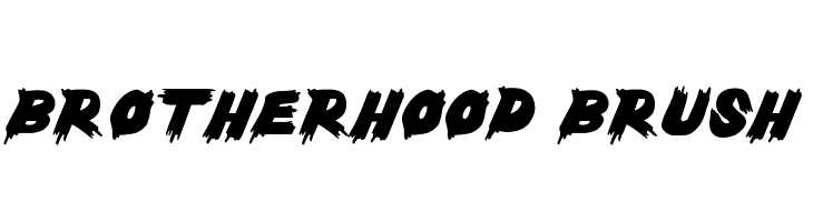 Brotherhood Brush  Скачать бесплатные шрифты