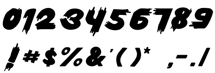Brotherhood Brush Font OTHER CHARS