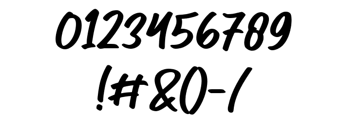 Brotherhood Regular Font OTHER CHARS
