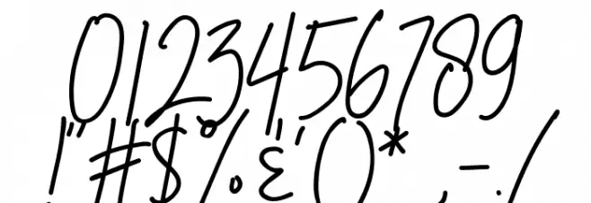 Brotherhood-Regular Font OTHER CHARS