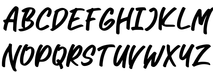 Brotherhood Regular Font LOWERCASE