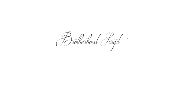 Brotherhood Script Logo