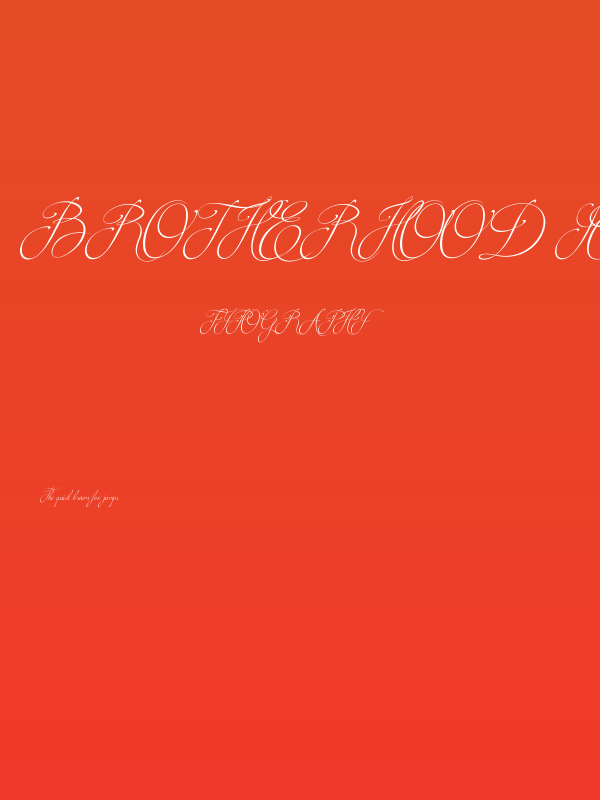 Brotherhood Script Poster