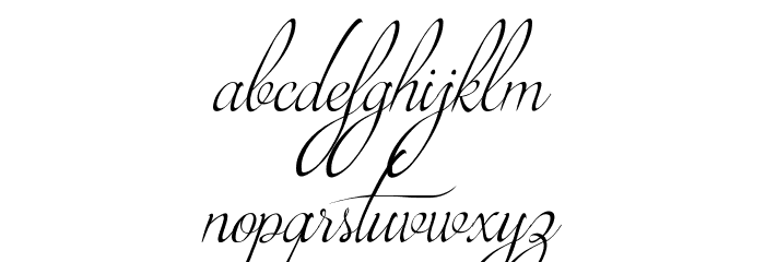 Brotherhood Script Font LOWERCASE