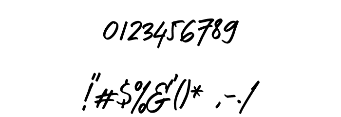 Brotherhood Font OTHER CHARS