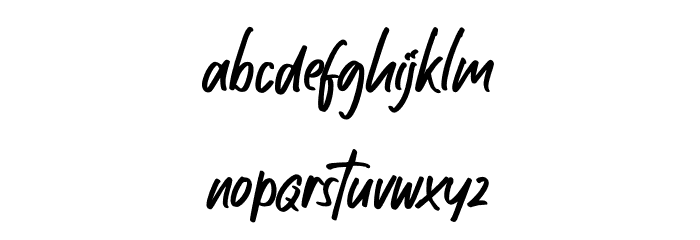 Brotherhood Font LOWERCASE