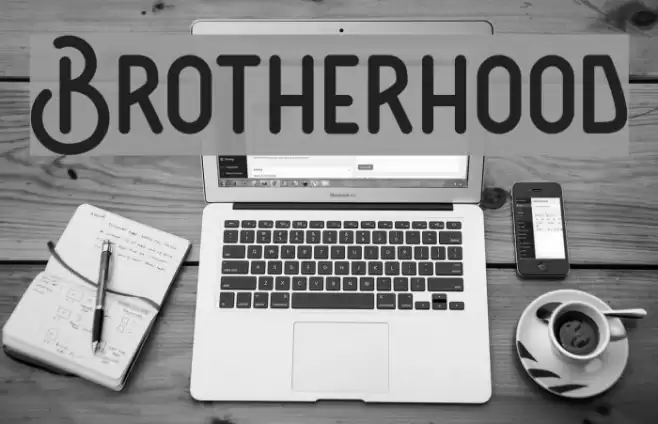 Brotherhood Font examples
