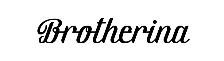 Brotherina  フリーフォントのダウンロード