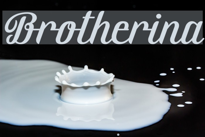 Brotherina Font examples