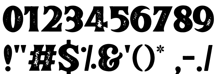 Brotherland-Aged Font OTHER CHARS