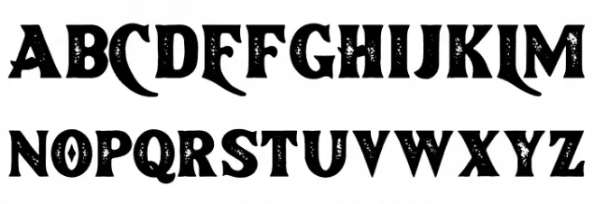 Brotherland-Aged フォント 大文字