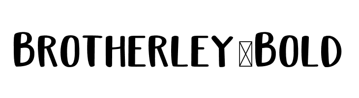 Brotherley-Bold  font caratteri gratis