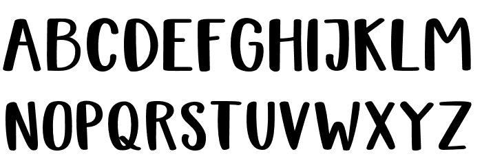 Brotherley-Bold Font LOWERCASE
