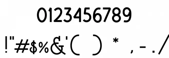 Brotherline Font OTHER CHARS