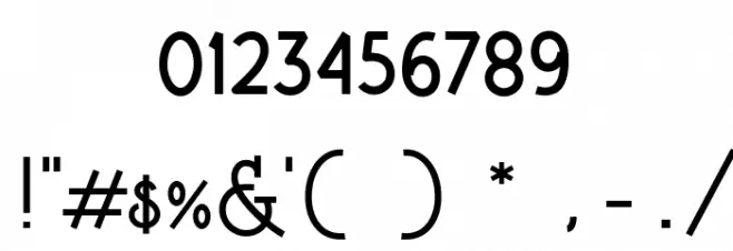 Brotherline Font OTHER CHARS