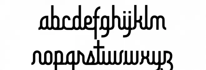 Brotherline Schriftart Kleinbuchstaben