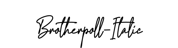 Brotherpoll-Italic  Fuentes Gratis Descargar