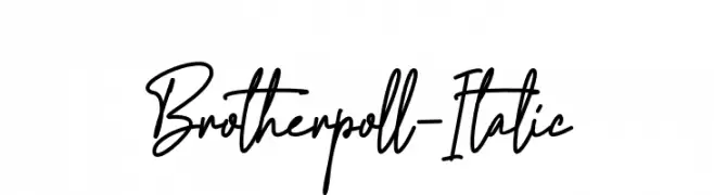 Brotherpoll-Italic  Frei Schriftart Herunterladen
