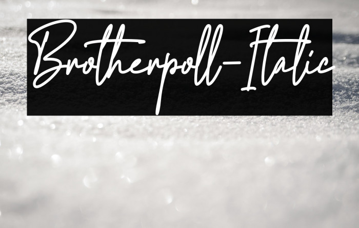 Brotherpoll-Italic Example 1