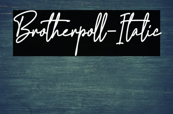 Brotherpoll-Italic Example 2