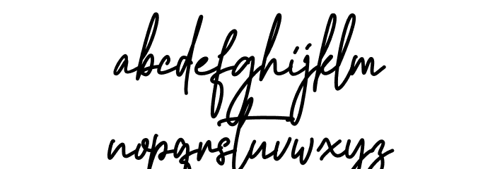 Brotherpoll-Italic Font LOWERCASE