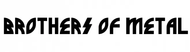 Brothers of Metal  フリーフォントのダウンロード