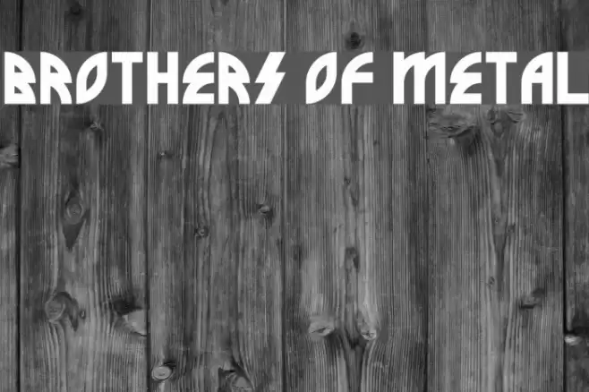 Brothers of Metal خط examples