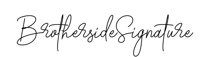 Brotherside Signature  Descarca Fonturi Gratis