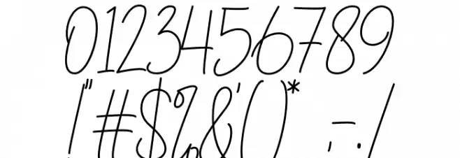 Brotherside Signature Font OTHER CHARS