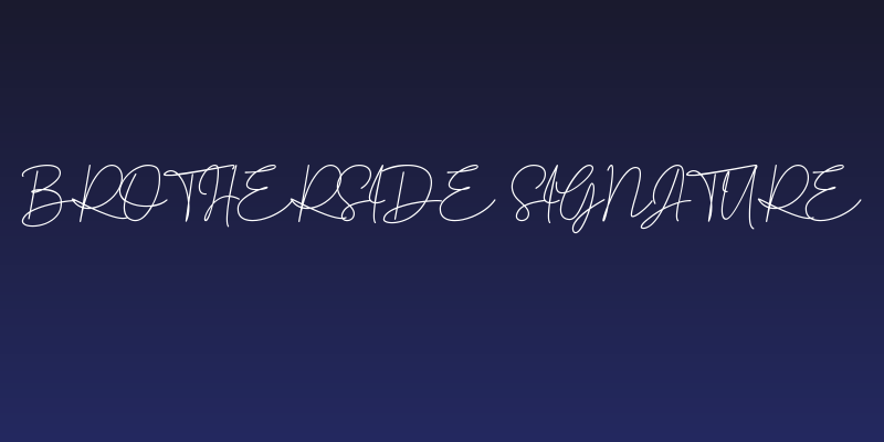 Brotherside Signature Social Header