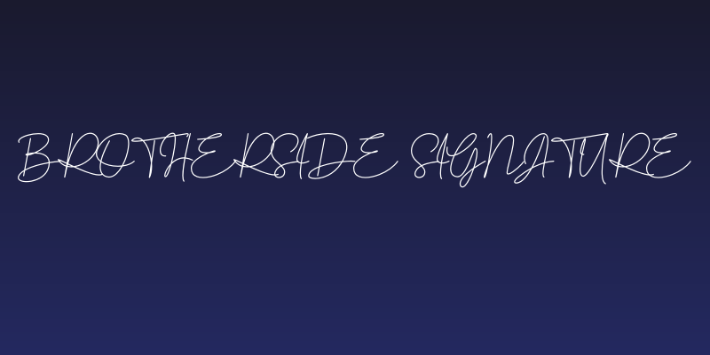 Brotherside Signature Social Header