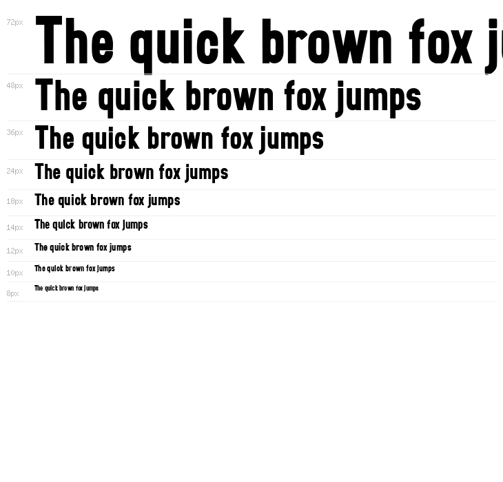 Brotherton Free Font Waterfall