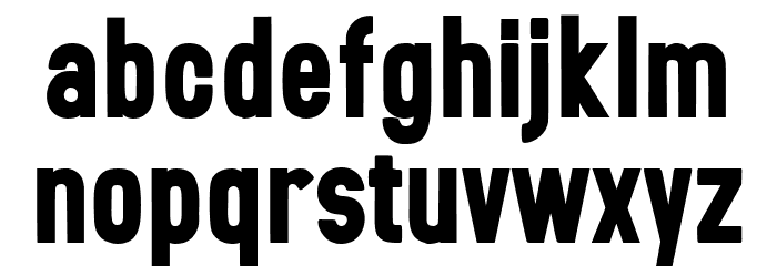 Brotherton Free Font Font LOWERCASE