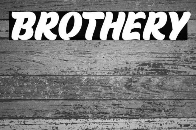 Brothery Font examples