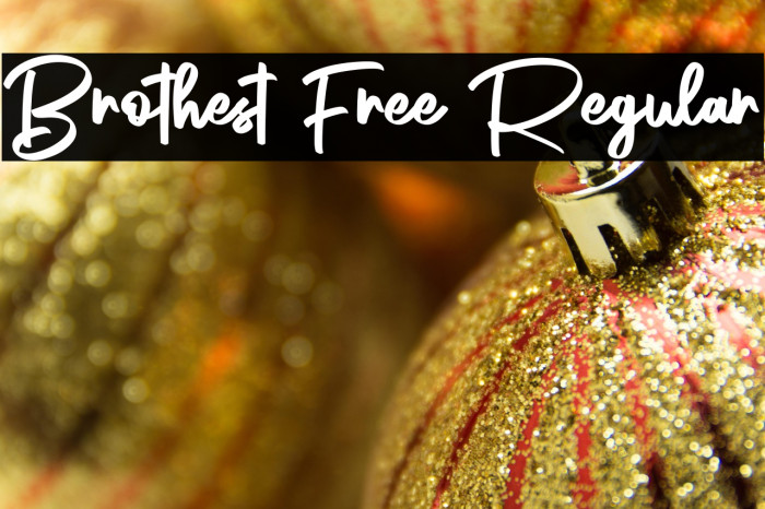 Brothest Free Regular Example 1