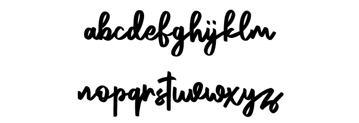 Brothest Free Regular Font LOWERCASE