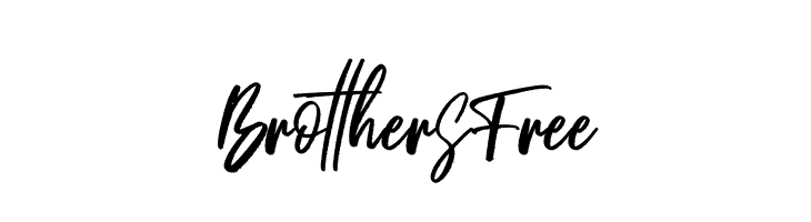 Brotthers Free  Frei Schriftart Herunterladen