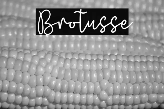 Brotusse Caratteri examples