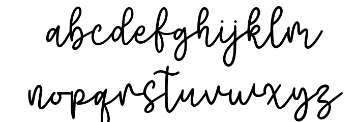 Brotusse Font LOWERCASE